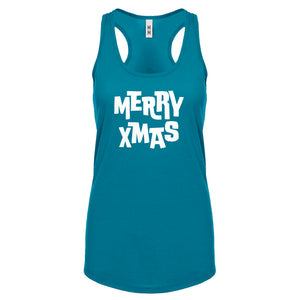 Merry Xmas Womens Racerback Tank Top
