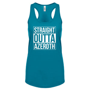 Straight Outta Azeroth Womens Racerback Tank Top
