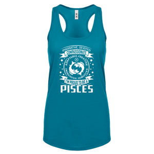 Racerback Pisces Astrology Zodiac Sign Womens Tank Top