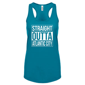 Straight Outta Atlantic City Womens Racerback Tank Top