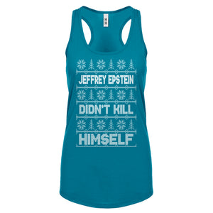 Jeffrey Epstein Ugly Christmas Sweater Womens Racerback Tank Top