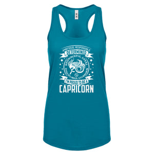 Racerback Capricorn Zodiac Astrology Womens Tank Top