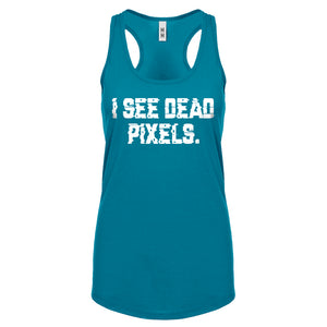 Racerback I See Dead Pixels Womens Tank Top