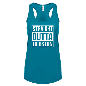 Straight Outta Houston Womens Racerback Tank Top