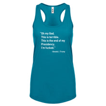 This is the End of my Presidency Womens Racerback Tank Top