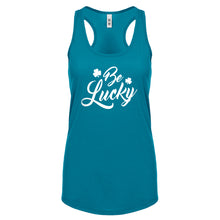 Racerback Be Lucky Womens Tank Top