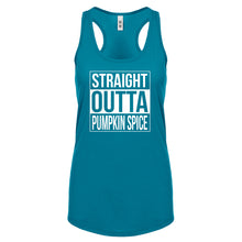 Straight Outta Pumpkin Spice Womens Racerback Tank Top