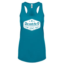 Racerback She Wants the D Womens Tank Top