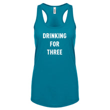 Drinking For Three Womens Racerback Tank Top