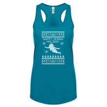 Racerback Happy Human Holiday Womens Tank Top