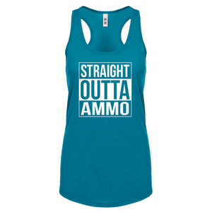 Straight Outta Ammo Womens Racerback Tank Top