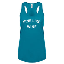 Racerback Fine like Wine Womens Tank Top