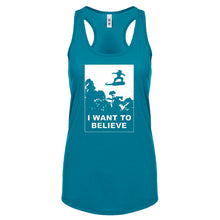 I Want to Believe Nimbus Fighter Womens Racerback Tank Top