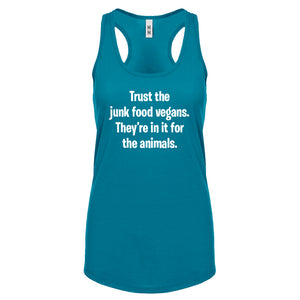 Junk Food Vegans Womens Racerback Tank Top