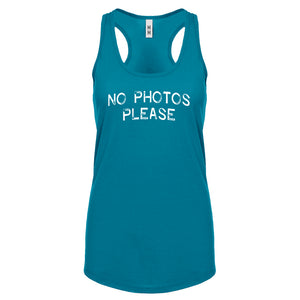 No Photos Please Womens Racerback Tank Top