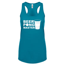 Racerback Beer Pong Master Womens Tank Top