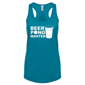 Racerback Beer Pong Master Womens Tank Top