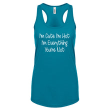 Im Cute Im Hot Womens Racerback Tank Top