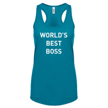 World's Best Boss Womens Racerback Tank Top