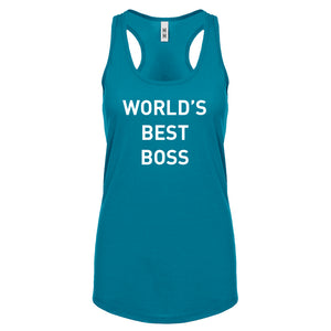 World's Best Boss Womens Racerback Tank Top