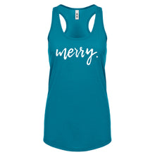 Merry. Womens Racerback Tank Top