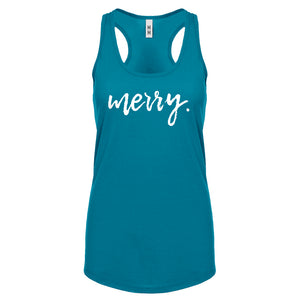 Merry. Womens Racerback Tank Top