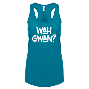 Wah Gwan? Womens Racerback Tank Top