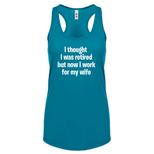 I Thought I was Retired Womens Racerback Tank Top