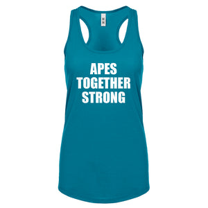 APES TOGETHER STRONG Womens Racerback Tank Top