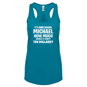 Its ONE BANANA Michael Womens Racerback Tank Top