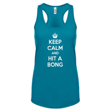 Racerback Keep Calm and Hit a Bong Womens Tank Top