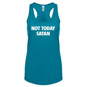 Not Today Satan Womens Racerback Tank Top