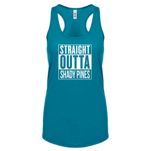 Racerback Straight Outta Shady Pines Womens Tank Top