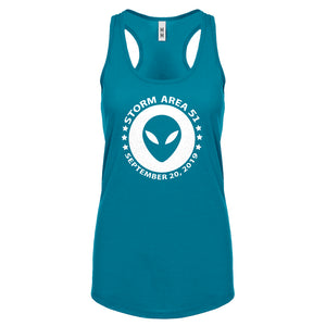 Storming Area 51 Womens Racerback Tank Top