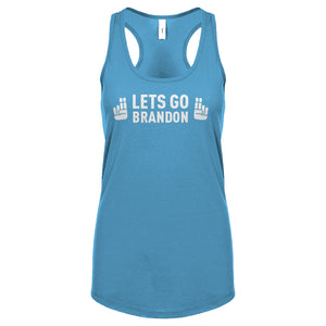 "Lets go, Brandon" Womens Racerback Tank Top