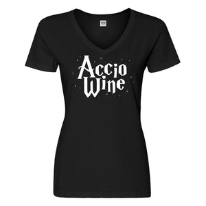 Womens Accio Wine Vneck T-shirt