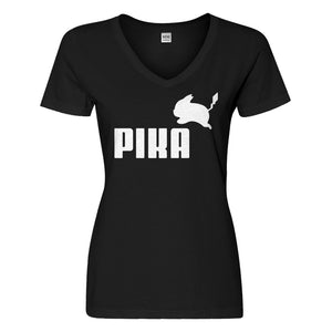 Womens Pika Puma Vneck T-shirt