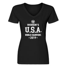 Womens World Soccer Champs 2019 V-Neck T-shirt