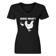 Womens Chicken Butt Vneck T-shirt