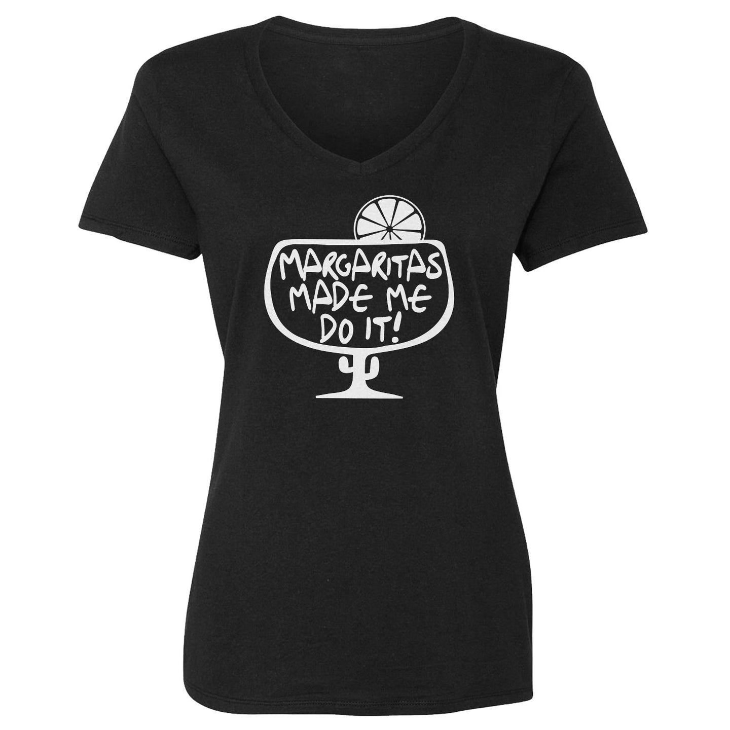 Womens Margaritas Made Me Do It Vneck T-shirt