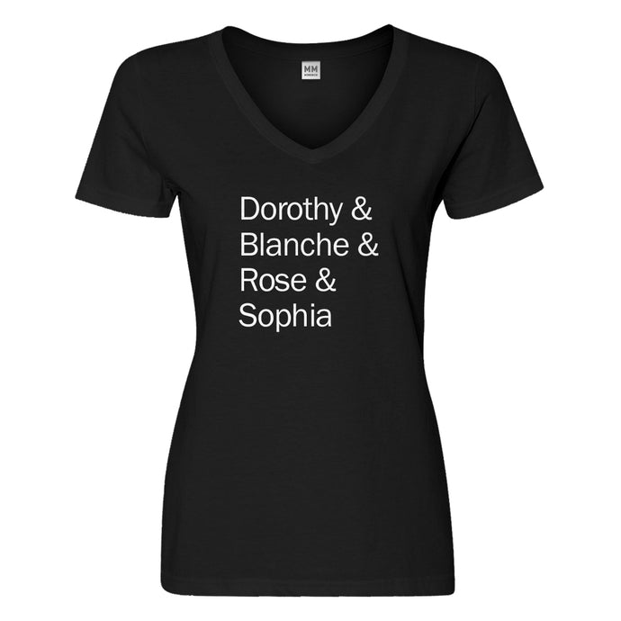 Womens Golden Names Vneck T-shirt