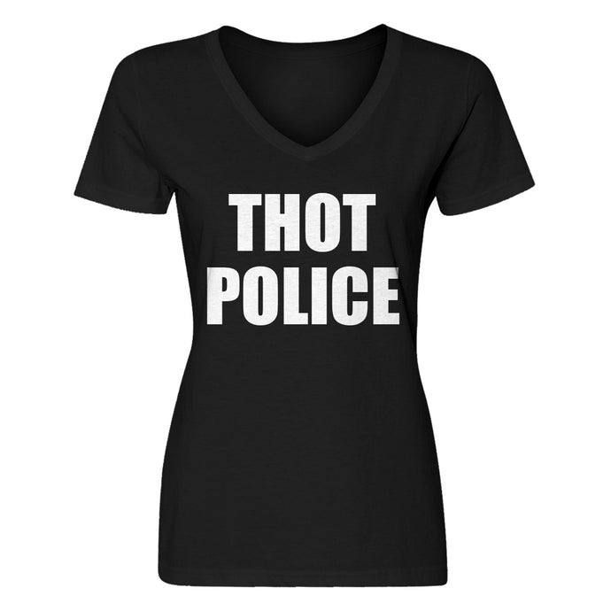 Womens Thot Police Vneck T-shirt