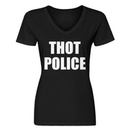 Womens Thot Police Vneck T-shirt