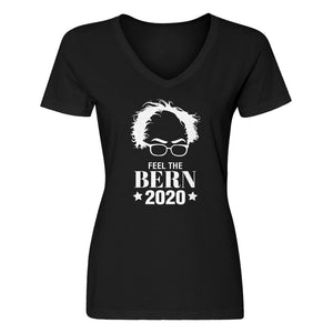 Womens Feel the Bern 2020 V-Neck T-shirt