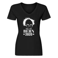Womens Feel the Bern 2020 V-Neck T-shirt