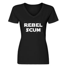 Womens Rebel Scum Vneck T-shirt