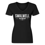 Womens SWALWELL for President 2020 V-Neck T-shirt
