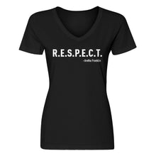 Womens RESPECT V-Neck T-shirt