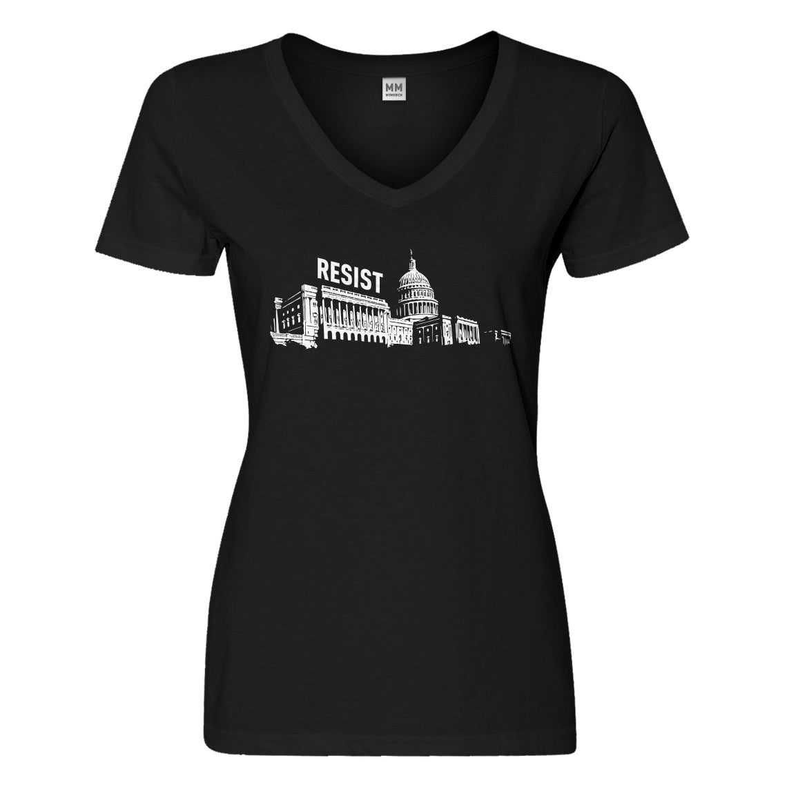 Womens Resist Capitol Vneck T-shirt