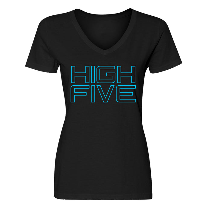 Womens High Five Vneck T-shirt